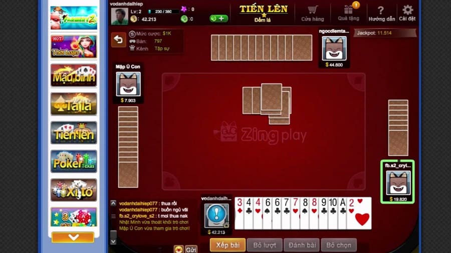 Chủ động tấn công trong Tiến Lên sẽ giúp bạn chiến thắng