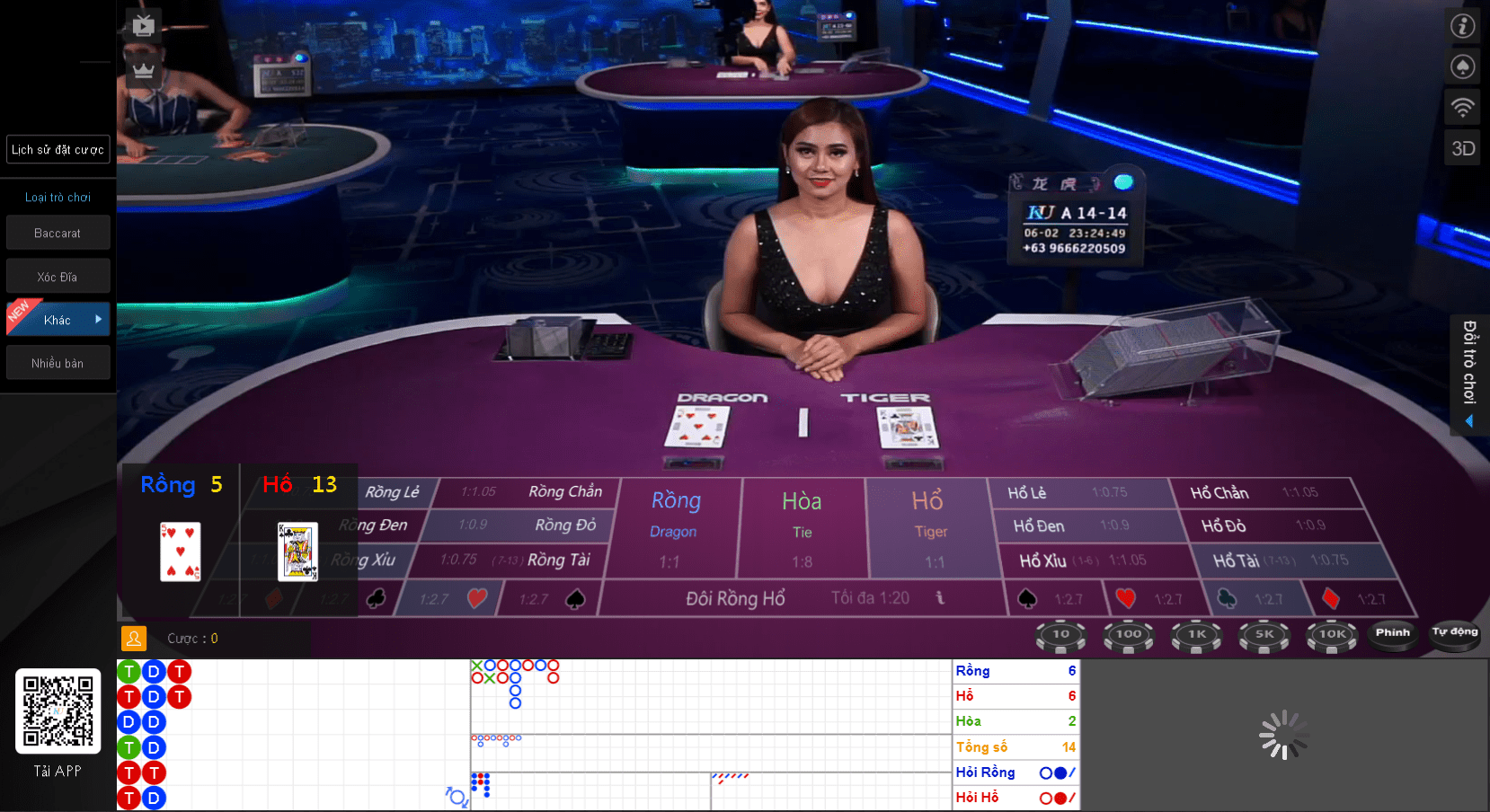 Tham gia ca cược với trò chơi Rồng Hổ để kiếm tiền từ nhà cái